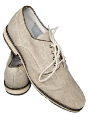 Giorgio Brutini Linen Derby Shoes in Beige